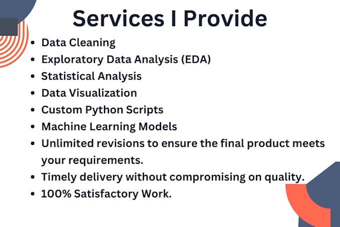 Do advanced data analysis using python by Zohamemon302 | Fiverr