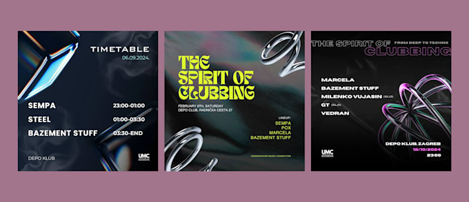 create modern flyer designs for your event