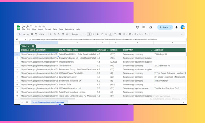 virtual assistant services for data entry, web research and excel
