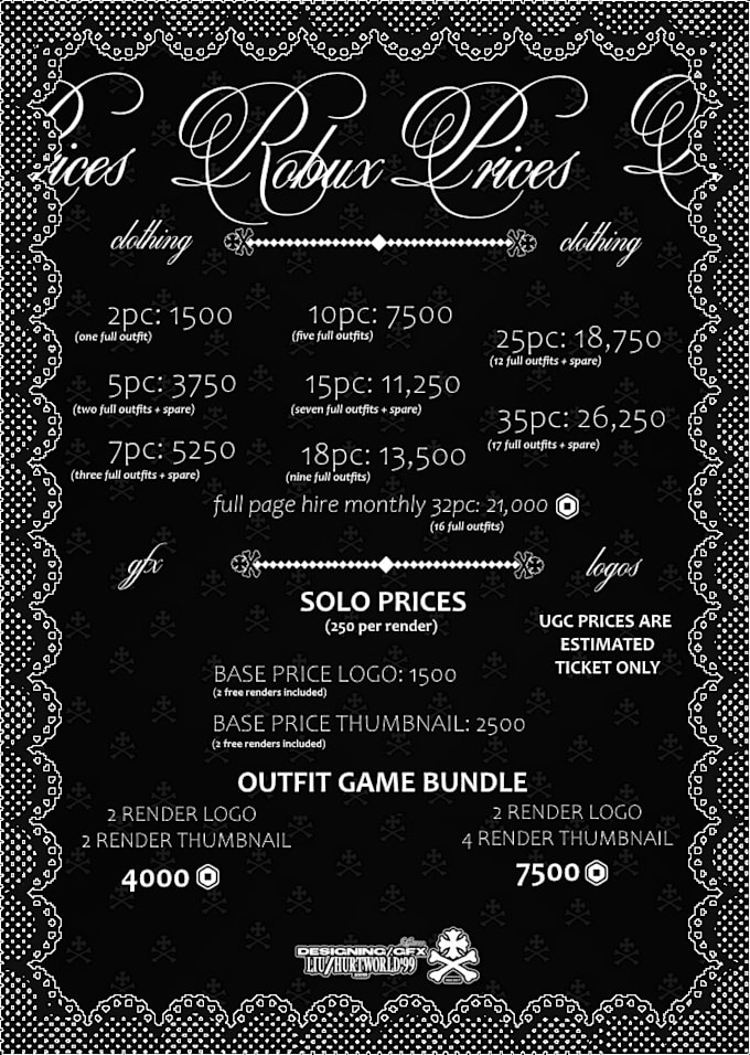 custom orders, clothes, gfx, ugc
