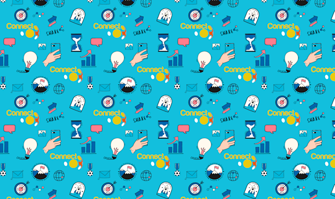 create a luxury seamless monogram element pattern