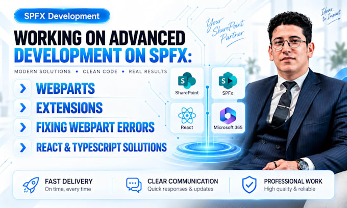 develop sharepoint online sites and custom spfx web parts