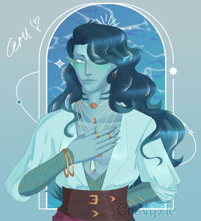 do character and oc design on digital art