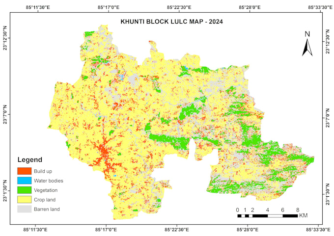 do gis analysis, lulc, geoprocessing, image classification
