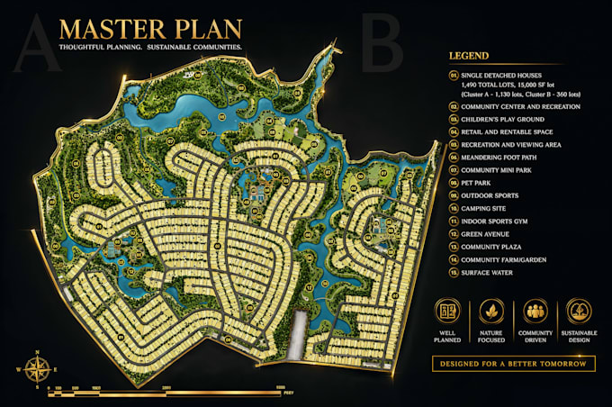 design a professional residential and subdivision plan