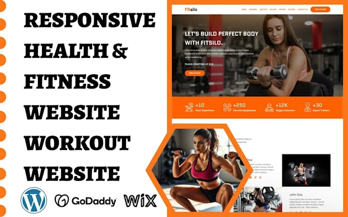 build sport website yoga fitness gym workout membership personal trainer website