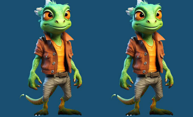Do 3d character design, 3d character modelling, 3d character texturing ...