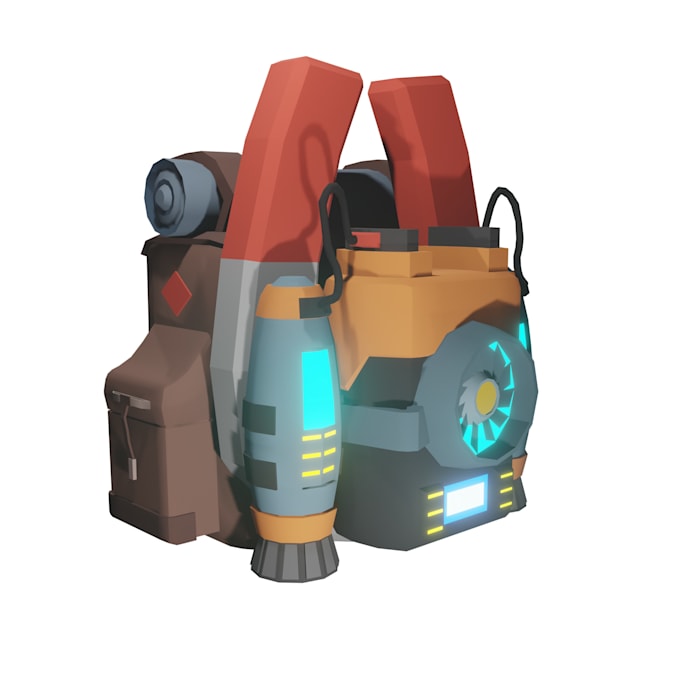 create low poly 3d models for games or animation