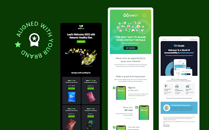 design brand aligned email template