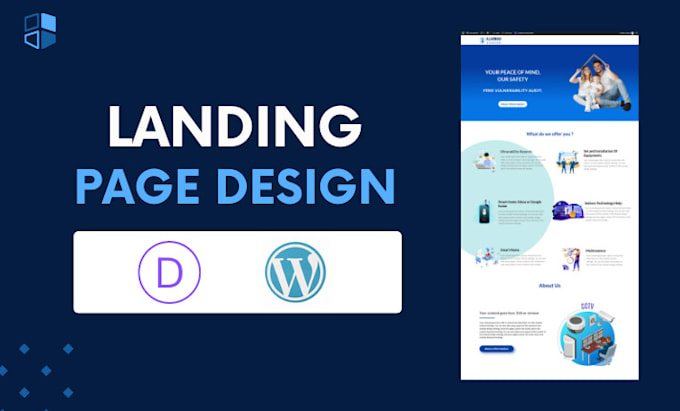 create responsive divi landing page design