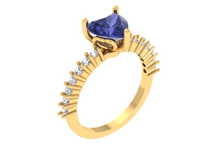 design the jewelry as a 3d cad model