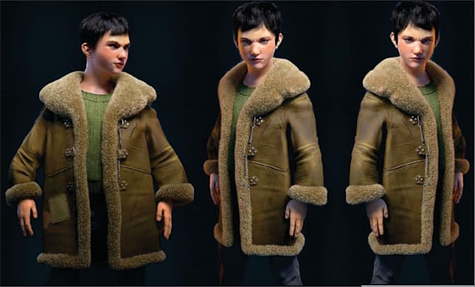 model 3d character rendering, cartoon character, for animation, dnd game stl fbx
