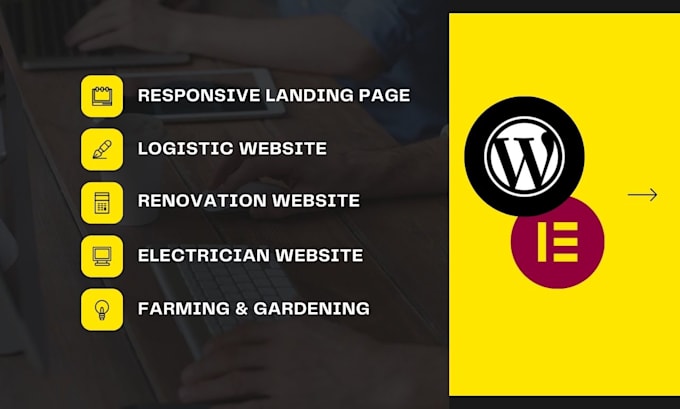 do wordpress landscaping gardening and logistics website