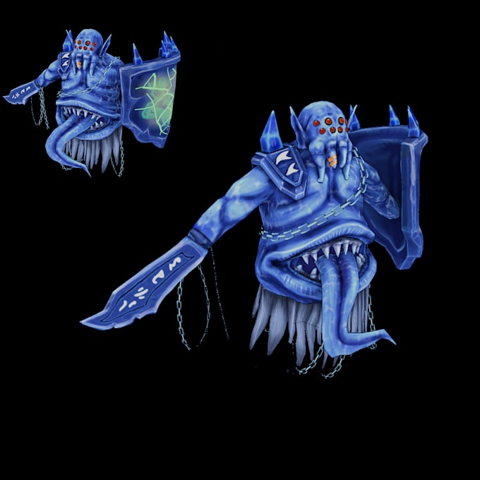 create professional characters hand painted stylized and realistic