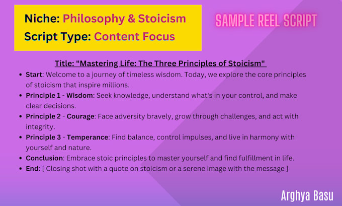 Write engaging scripts for your instagram reels by Arghyabasu1 | Fiverr