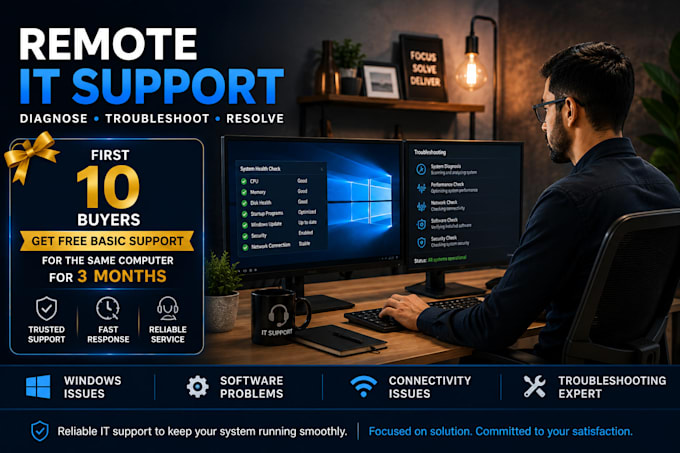 troubleshoot and fix windows PC and IT technical issues