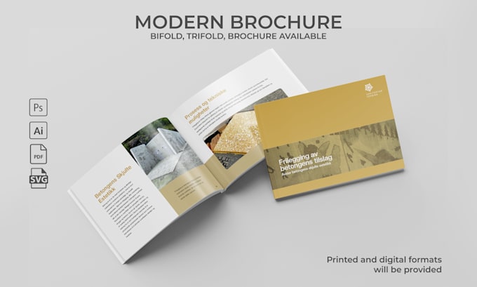 create trifold brochure company flyer design