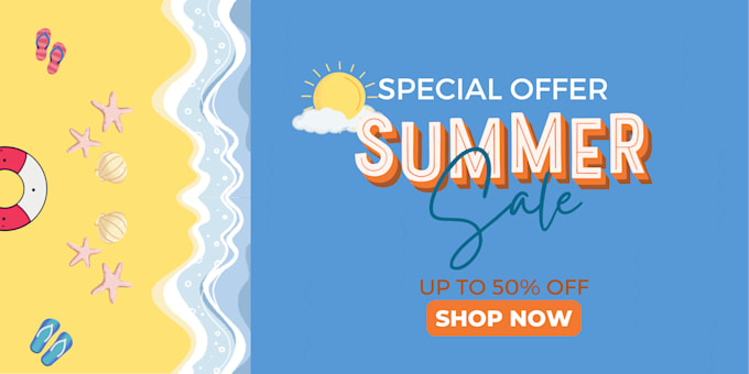 design website banner, web header and shopify banner