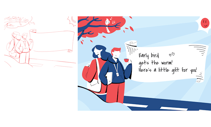 do corporate memphis modern flat illustration