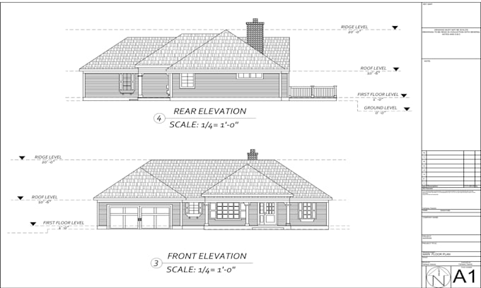 do autocad 2d floor plans and city permit drawing
