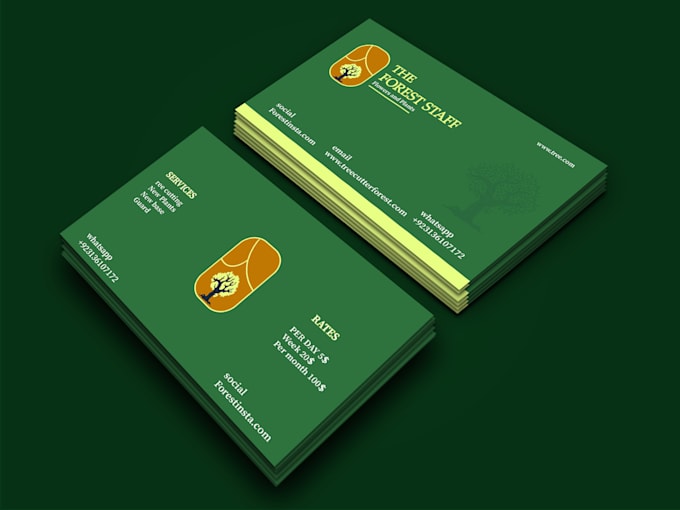 design a modern minimalist emblem and business card with qr