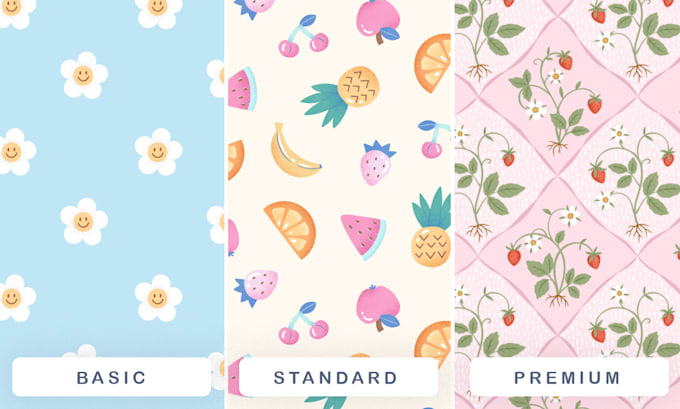 create a whimsical seamless pattern for your baby product