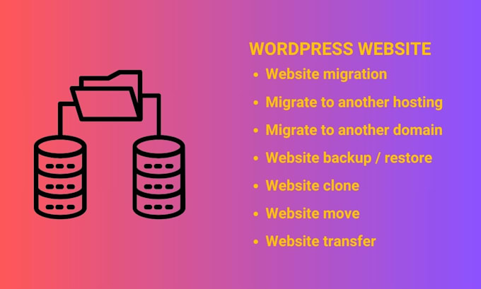migrate, backup, transfer or move wordpress website in 6 hours