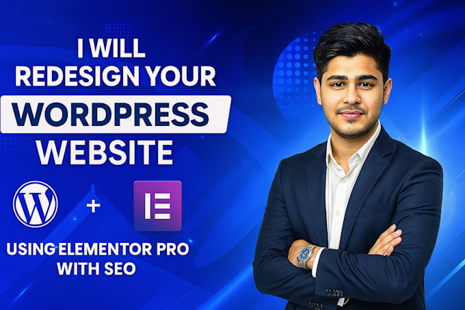 design or redesign a modern wordpress website with elementor pro