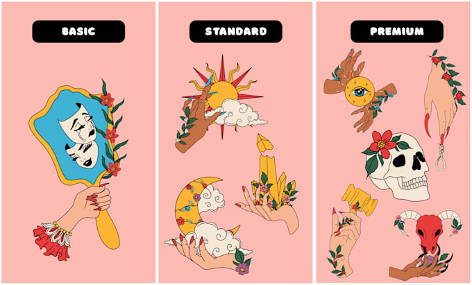 design a custom vector clipart set
