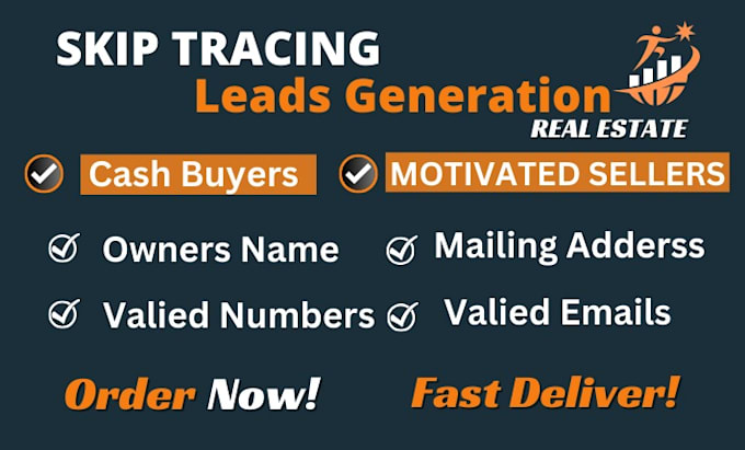 provide skip tracing for real estate business