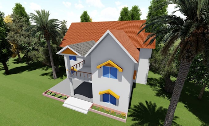do architecture 3d model exterior visualization rendering