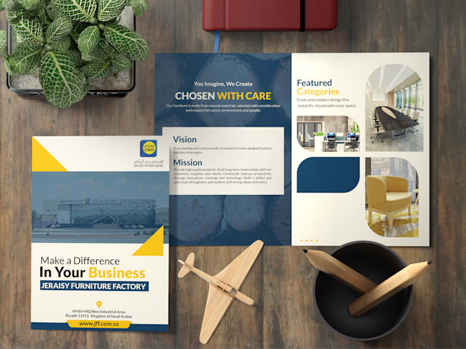 design a professional catalog or brochure for your business