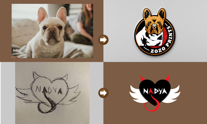 design a custom logo from your idea, sketch or image