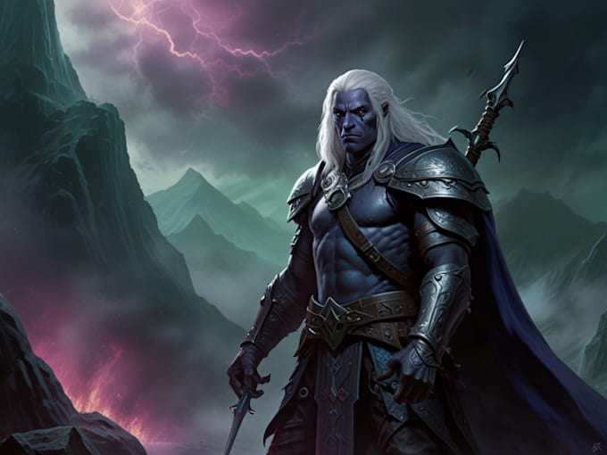 design a dnd character illustration for you