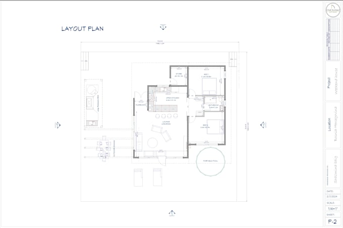 make architectural blueprints for city permit using revit