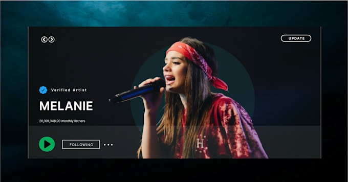 create eye catching spotify banner and linkedin banner