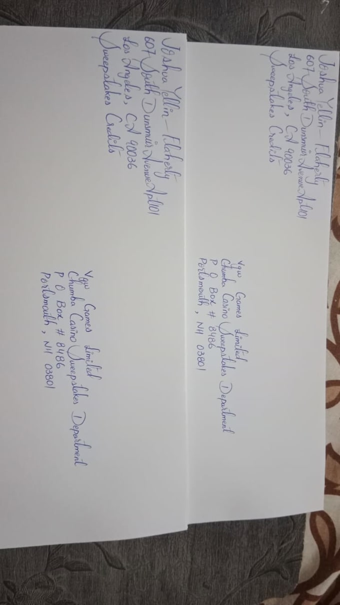 handwriting any letter cards you want with envelope for you