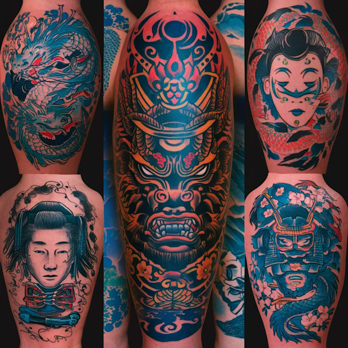 design personalized japanese style tattoos