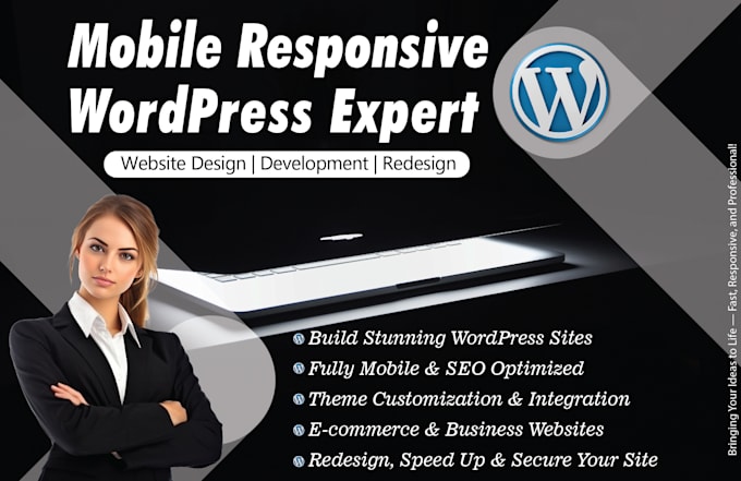 build wordpress elementor site and ecommerce store