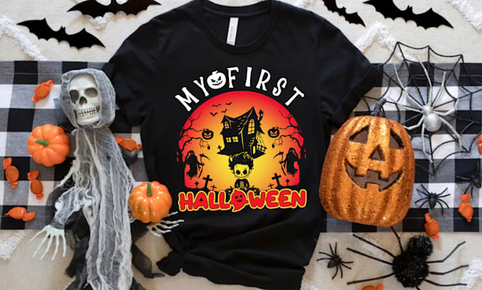 awesome custom halloween t shirt design