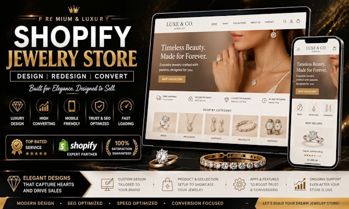 luxury shopify jewelry store jewelry website fashion store wristwatch store