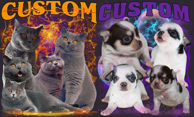 design a bootleg custom pet portrait for your tee