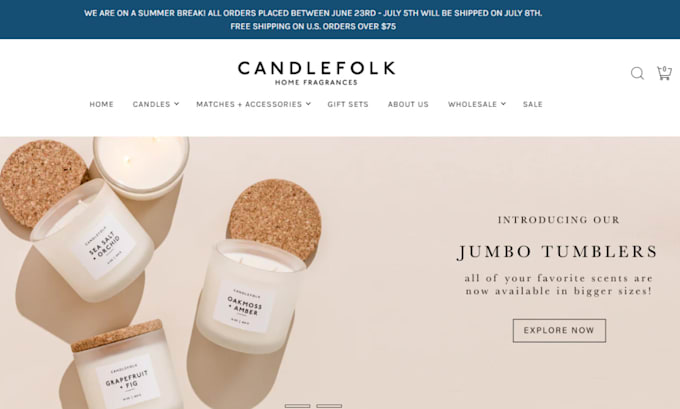 design stunning scented candle shopify store candle light shopify store
