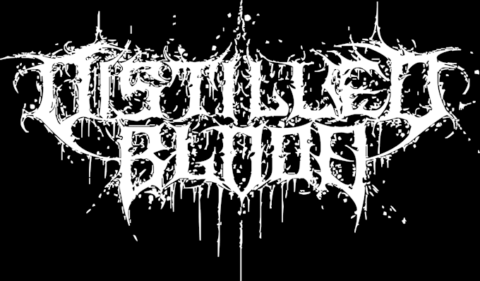 design death metal logo, slamming,gore grind,black metal
