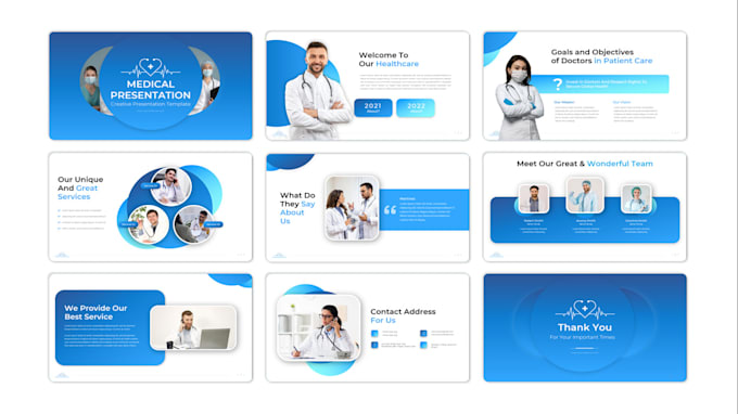 do high quality medical presentation slides with animation