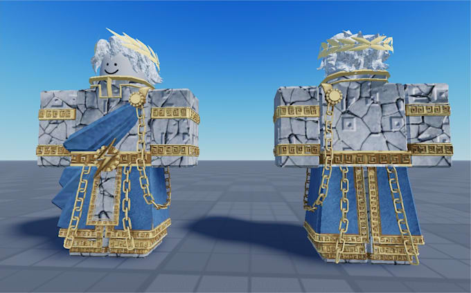 create high quality roblox 3d clothing and armor in blender