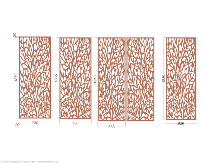 make pattern, template, design for cnc and laser cut machin