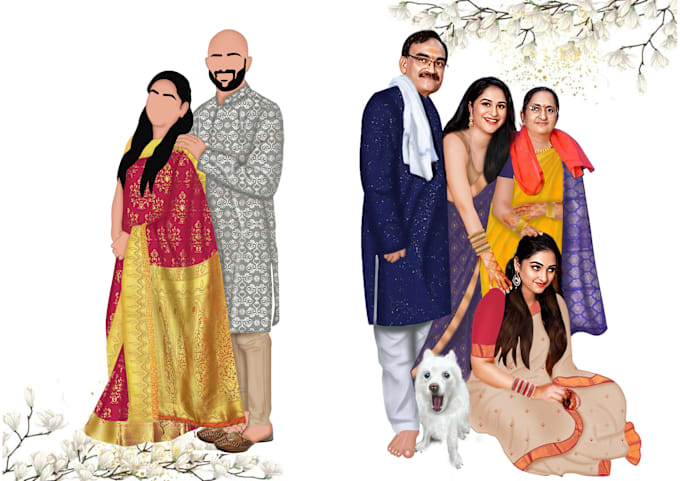 create digital portrait for you