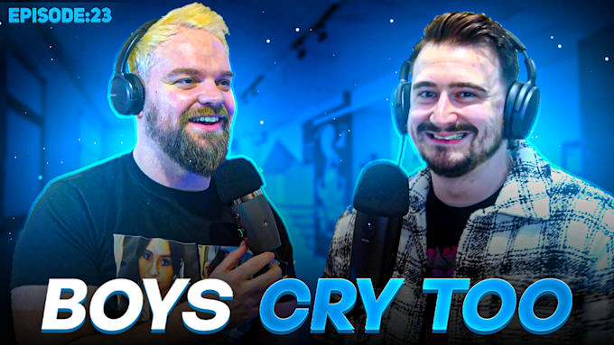 design eye catchy clickbait youtube or podcast thumbnail