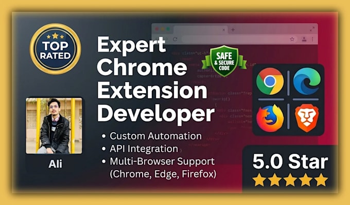 develop chrome extension for scripting web scraping and website automation